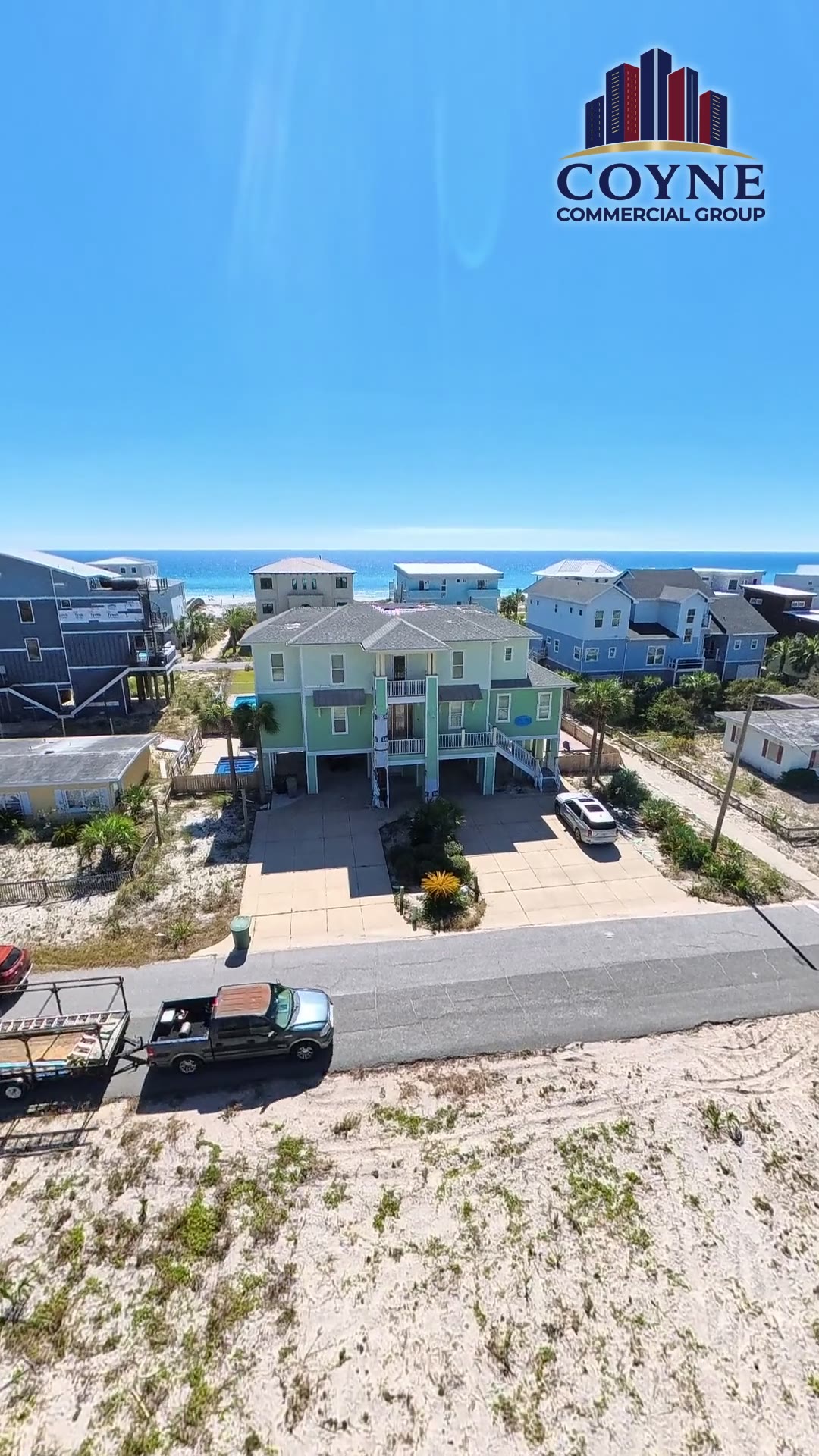 Maldonado Drive, Pensacola Beach: shingle roof and balcony damage